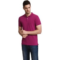 Koszulka polo w kolorze fioletowym. Fioletowe koszulki męskie Javier Larrainzar, m, z haftami, bez rękawów. W wyprzedaży za 89,95 zł.