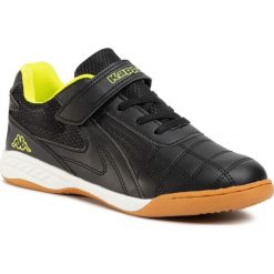 Sneakersy KAPPA - Furbo T 260776T Black/Yellow 1140. Czarne trampki chłopięce Kappa, bez wzorów, ze skóry ekologicznej, na rzepy. Za 99,00 zł.