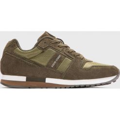 Kazar Studio - Buty. Zielone sneakersy męskie Kazar Studio, z okrągłym noskiem, na sznurówki. Za 279,90 zł.