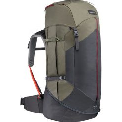 Plecak trekkingowy - TREK 100 Easyfit - 60L damski. Brązowe plecaki damskie FORCLAZ, bez wzorów, z poliesteru. Za 299,99 zł.