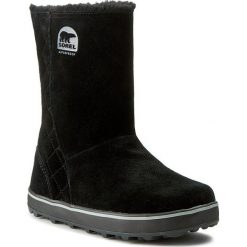 Buty SOREL - Glacy NL 1975-011 Black. Czarne bez kategorii marki Sorel, z gumy, przed kolano, na wysokim obcasie. W wyprzedaży za 329,00 zł.