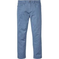 Spodnie ze stretchem Classic Fit Straight bonprix niebieski dżins. Niebieskie spodnie męskie bonprix, na co dzień, m, bez wzorów. Za 99,99 zł.
