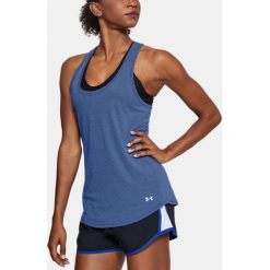 Under Armour Koszulka damska THREADBORNE STREAKER TANK granatowa r. XS (1271522-574). Szare bluzki damskie marki Under Armour, xs. Za 79,00 zł.