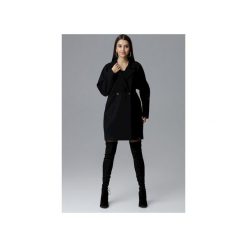 Płaszcz M625 Czarny. Czarne płaszcze damskie FIGL, xl, bez wzorów, z tkaniny. Za 299,00 zł.