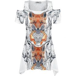 Bluzki asymetryczne: Innocent Geometric Fox Koszulka damska wielokolorowy