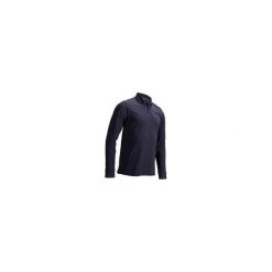 Koszulka polo do golfa męska. Niebieskie koszulki męskie INESIS, xl, bez wzorów, z bawełny, z długim rękawem. Za 49,99 zł.