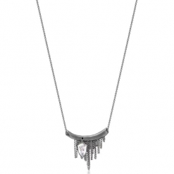 Wyjątkowy Naszyjnik - srebro 925, Swarovski. Szare naszyjniki męskie W.KRUK, srebrne. Za 619,00 zł.
