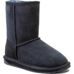 Buty EMU AUSTRALIA - Stinger Lo W10002 Midnight. Niebieskie kozaki damskie EMU Australia, ze skóry, na niskim obcasie, bez zapięcia. W wyprzedaży za 389,00 zł.