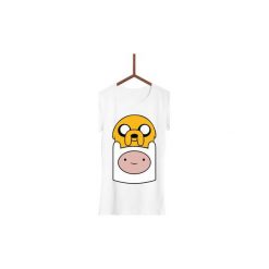 Koszulka Adventure Time Damska. Białe koszulki damskie Failfake, s, bez wzorów, bez kołnierzyka. Za 130,00 zł.