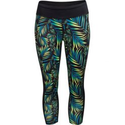 Legginsy treningowe damskie SPDF603 - multikolor 1 allover - Outhorn. Szare spodnie damskie marki Outhorn, bez wzorów, na fitness i siłownię. Za 99,99 zł.