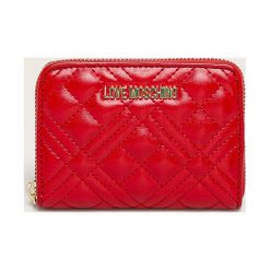 Love Moschino - Portfel. Czerwone portfele damskie Love Moschino, bez wzorów, ze skóry ekologicznej. W wyprzedaży za 299,90 zł.