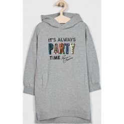 Pepe Jeans - Sukienka dziecięca 122-178/180 cm. Szare sukienki dziewczęce Pepe Jeans, z aplikacjami, z elastanu, casualowe, bez rękawów, mini, proste. W wyprzedaży za 179,90 zł.