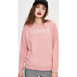 Bluzy damskie: Bluza z napisem - Różowy