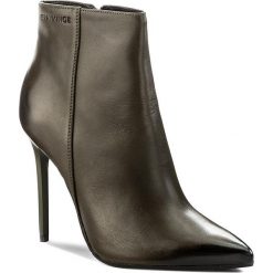 Botki EVA MINGE - Maribel 17BD1372198EF 115. Zielone buty zimowe damskie marki Eva Minge, z materiału, na obcasie. W wyprzedaży za 319,00 zł.