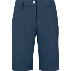 Bermudy ze stretchem bonprix ciemnoniebieski. Niebieskie spodnie damskie bonprix. Za 74,99 zł.
