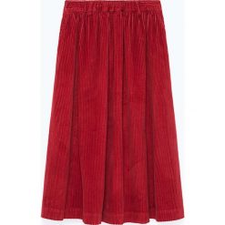 Spódnica sztruksowa w kolorze czerwonym. Czerwone spódniczki damskie American Vintage, s, bez wzorów, z bawełny, midi, rozkloszowane. W wyprzedaży za 255,95 zł.