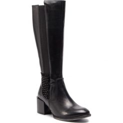 Kozaki SERGIO BARDI - Carpanzano FW127363818RB 601. Czarne bez kategorii marki Sergio Bardi, z materiału, przed kolano, na wysokim obcasie. W wyprzedaży za 309,00 zł.