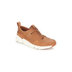 Buty Clarks TriActive Run. Pomarańczowe trampki męskie Clarks, bez wzorów, bez zapięcia. Za 383,20 zł.