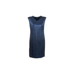 Sukienki krótkie Benetton IEUZ. Niebieskie sukienki damskie Benetton, xs, bez wzorów, bez kołnierzyka, z krótkim rękawem, krótkie, mini. Za 175,20 zł.
