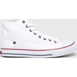 Big Star - Trampki. Białe trampki męskie BIG STAR, bez wzorów, z gumy, retro, na sznurówki. Za 99,90 zł.