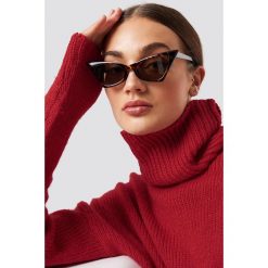 NA-KD Accessories Okulary przeciwsłoneczne Sharp Top Cat Ey - Brown. Brązowe okulary przeciwsłoneczne damskie NA-KD Accessories. W wyprzedaży za 37,07 zł.