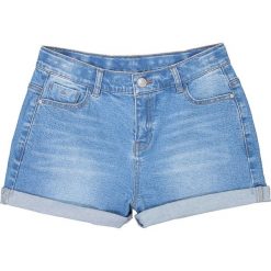 Jeansowe szorty z wysokim stanem 10-16 lat. Niebieskie spodenki chłopięce marki La Redoute Collections, z bawełny, młodzieżowe. Za 88,16 zł.