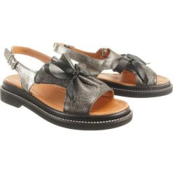LANQIER 44C1078 black, sandały damskie. Czarne sandały damskie Lanqier, bez wzorów, ze skóry, na średnim obcasie, na obcasie, bez zapięcia. Za 219,90 zł.