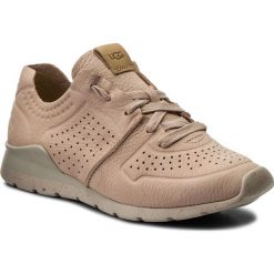 Sneakersy UGG - W Tye 1016674 W/Qrt. Różowe półbuty damskie marki Ugg, bez wzorów, ze skóry, bez obcasa, na płaskiej podeszwie, bez zapięcia. W wyprzedaży za 379,00 zł.