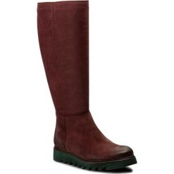 Kozaki EVA MINGE - Felipa 2P 17SM1372224EF 434. Czerwone buty zimowe damskie Eva Minge, z nubiku. W wyprzedaży za 319,00 zł.
