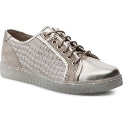 Sneakersy CAPRICE - 9-23205-22 Lt Gold Comb 977. Żółte półbuty damskie Caprice, ze skóry. W wyprzedaży za 239,00 zł.