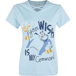 Aladyn Dschinni - Your Wish Is My Command Koszulka damska jasnoniebieski. Niebieskie koszulki damskie marki Aladyn, xl, w paski, bez kołnierzyka, bez rękawów. Za 99,90 zł.