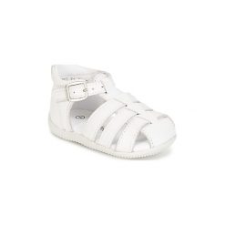 Sandały Dziecko Kickers BIGFLY. Białe sandały dziewczęce marki Born2be, z materiału, na sznurówki. Za 231,20 zł.