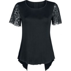 Outer Vision Abril Top Koszulka damska czarny. Czarne bralety marki Outer Vision, l, z koronki, z okrągłym kołnierzem. Za 121,90 zł.
