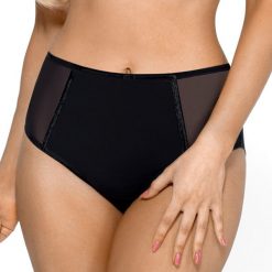 Figi wyszczuplające Maia wysokie. Pomarańczowe majtki damskie wyszczuplające Nipplex, s, bez wzorów, z bawełny. Za 46,99 zł.