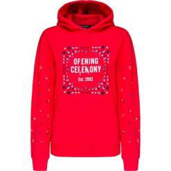 Bluza OPENING CEREMONY. Czerwone bluzy damskie z nadrukiem, z bawełny. W wyprzedaży za 847,00 zł.