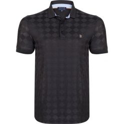 Koszulka polo w kolorze czarnym. Czarne koszulki męskie Giorgio di Mare, s, z haftami, z bawełny, bez rękawów. W wyprzedaży za 107,95 zł.