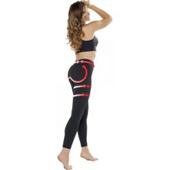 Spodnie dresowe damskie: Gwinner Push-up Leggings Anti Cellulite czarne r. S