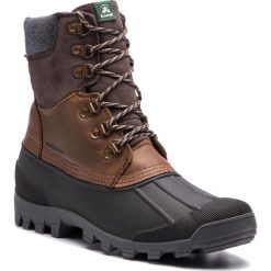 Śniegowce KAMIK - Hudson5 WK0727 Dark Brown. Pomarańczowe śniegowce męskie marki Kamik, bez zapięcia, thinsulate. W wyprzedaży za 369,00 zł.