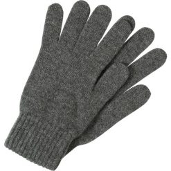 Johnstons Cashmere HAY Rękawiczki pięciopalcowe midgrey. Szare rękawiczki damskie marki Johnstons Cashmere, z kaszmiru. W wyprzedaży za 167,20 zł.