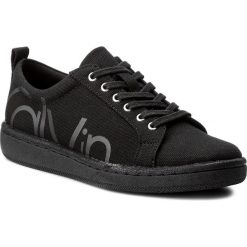 Tenisówki CALVIN KLEIN - Danya 2 E6707 Black. Czarne półbuty damskie Calvin Klein, bez wzorów, z jeansu, na sznurówki. W wyprzedaży za 339,00 zł.