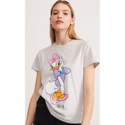 T-shirt Daisy - Jasny szary. Szare t-shirty damskie Reserved, s. Za 39,99 zł.