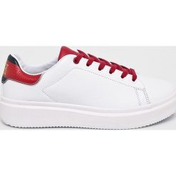 Tommy Hilfiger - Buty Luxury Corporate Sneaker. Białe buty sportowe męskie TOMMY HILFIGER, ze skóry, na sznurówki. Za 579,90 zł.