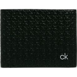 Calvin Klein - Portfel skórzany + brelok. Czarne portfele męskie Calvin Klein. W wyprzedaży za 279,90 zł.