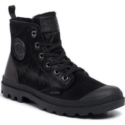 Trapery PALLADIUM - Pampa Hi Zpny W 95983-010-M Black/Black. Czarne trapery damskie Palladium, ze skóry, klasyczne. W wyprzedaży za 349,00 zł.