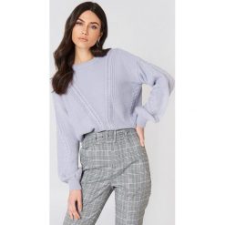 Swetry klasyczne damskie: Twist & Tango Sweter z warkoczowym splotem Jenna – Purple