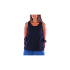 Bluzki 40weft ELDA. Czarne bluzki damskie 40weft, s, bez wzorów, bez kołnierzyka, bez rękawów. Za 277,72 zł.