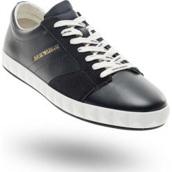 SNEAKERSY EMPORIO ARMANI. Niebieskie sneakersy męskie Emporio Armani, na sznurówki. Za 573,30 zł.