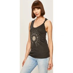 Pepe Jeans - Top Lisa. Szare bluzki damskie Pepe Jeans, s, z nadrukiem, z lyocellu, casualowe, z okrągłym kołnierzem, bez rękawów. Za 179,90 zł.