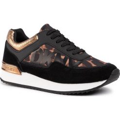 Sneakersy DKNY - Marie K3908113 Camel Multi/Black. Czarne półbuty damskie DKNY, z zamszu. W wyprzedaży za 299,00 zł.