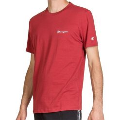 CHAMPION CREWNECK > 214153-RS518. Koszulki męskie Champion, xl, bez wzorów, z bawełny, klasyczne, z okrągłym kołnierzem, z krótkim rękawem, krótkie. Za 109,99 zł.